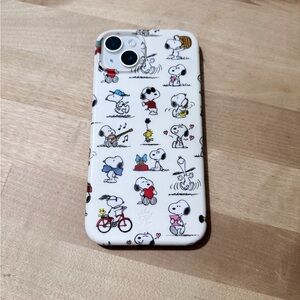 Snoopy Cartoon Phone Case - White